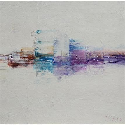 Peinture Un soir au bord de l'eau # 1 par Fièvre Véronique | Tableau Figuratif Acrylique Urbain