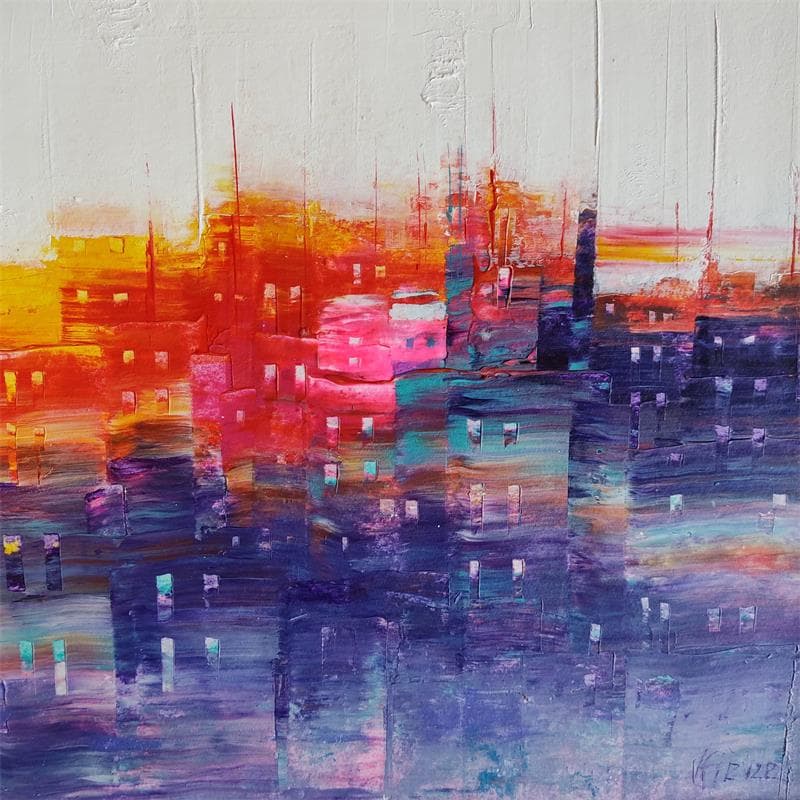 Gemälde Lueurs matinales von Fièvre Véronique | Gemälde Figurativ Urban Acryl