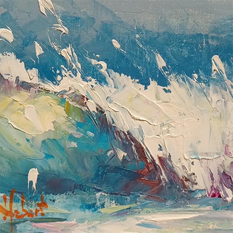 Pintura La Vague por Hébert Franck | Pintura Aceite