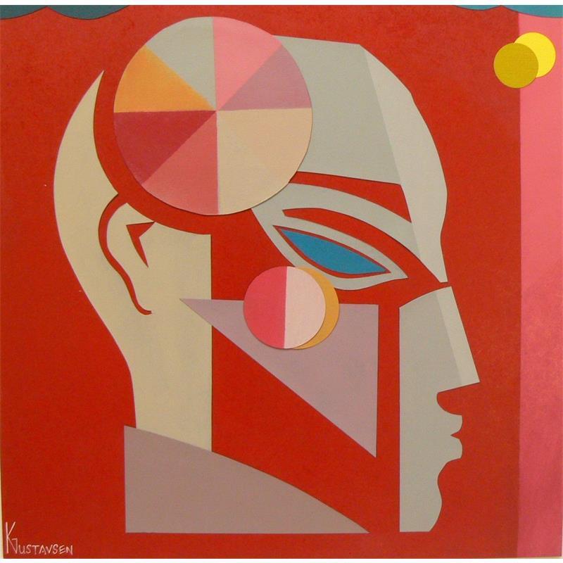 Painting Red sky by Gustavsen Karl | Painting Subject matter