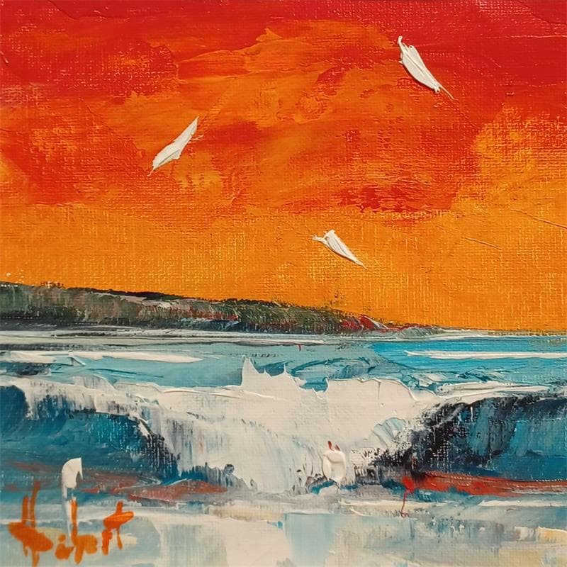 Painting Aurore by Hébert Franck | Painting Oil