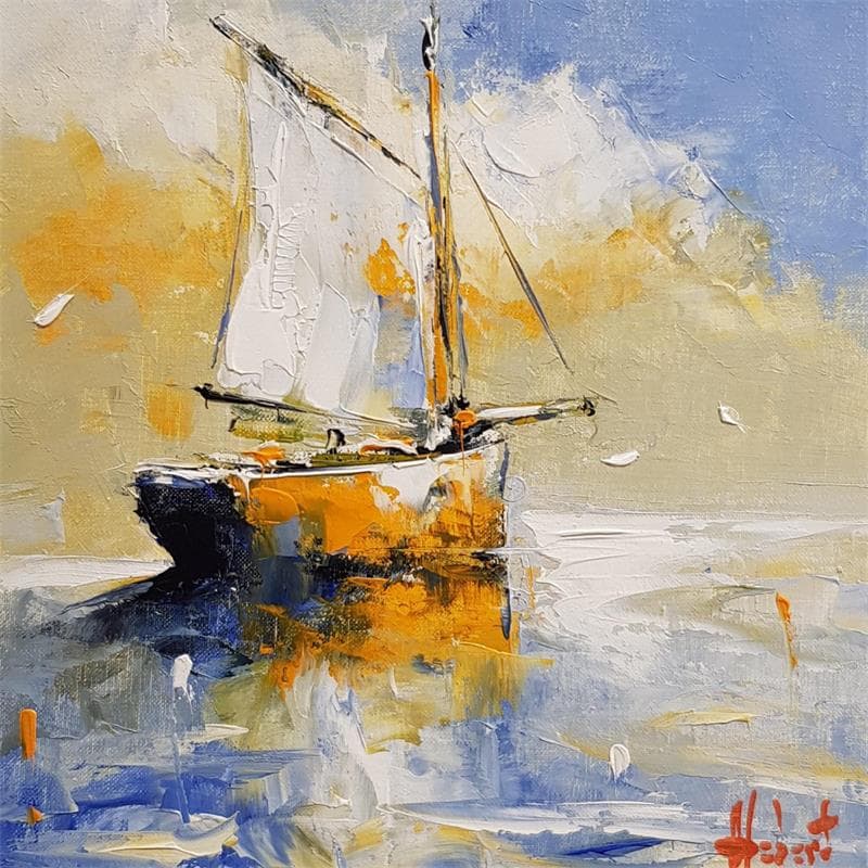 Peinture Reflets  par Hébert Franck | Tableau Huile