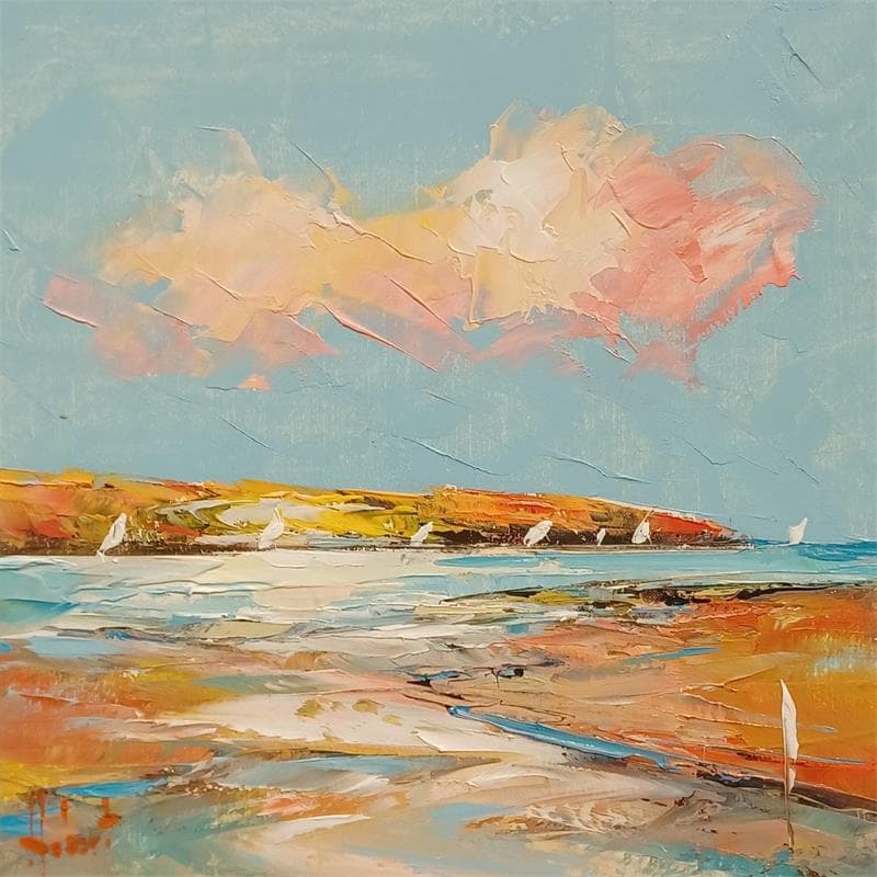 Peinture Au loin par Hébert Franck | Tableau Huile