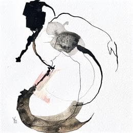 Peinture Mes failles cachées par YO | Tableau Figuratif Aquarelle nu