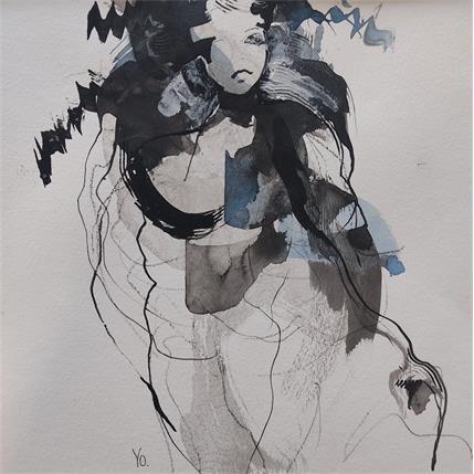 Painting Des contes de fée by YO | Painting Figurative Ink Portrait