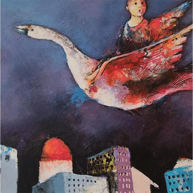 Peinture N14 par Abiy | Tableau Figuratif Scènes de vie Huile