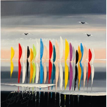 Painting soiree en bateau by Fonteyne David | Painting Figurative Acrylic, Oil