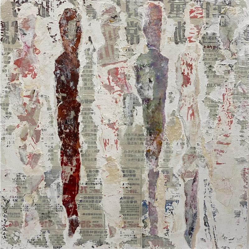 Pintura VOYAGES LOINTAINS por Rocco Sophie | Pintura Arte bruto Life style Aceite Acrílico