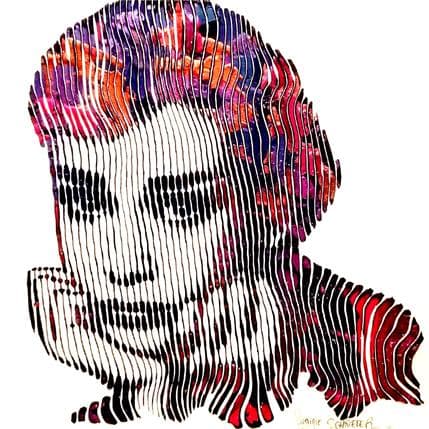 Gemälde Audrey Hepburn von Schroeder Virginie | Gemälde Pop-Art Acryl Pop-Ikonen