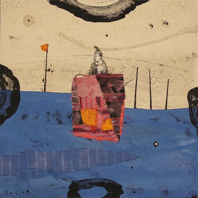 Painting 36-81 by Boitier Thierry | Painting Abstract Portrait Acrylic