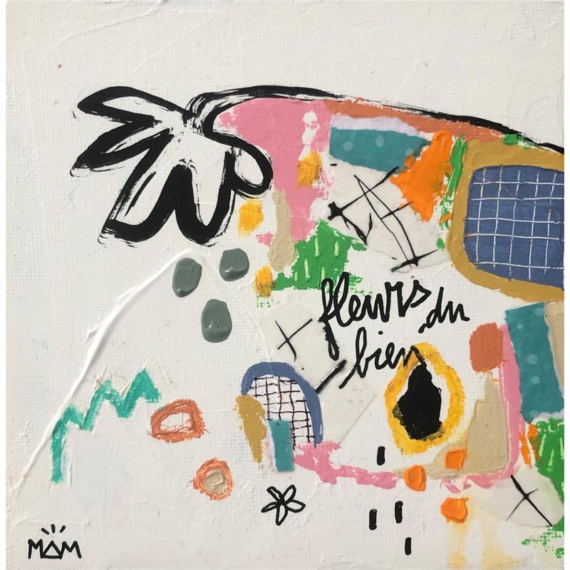 Pintura Sous une fleur por Mam | Pintura Acrílico