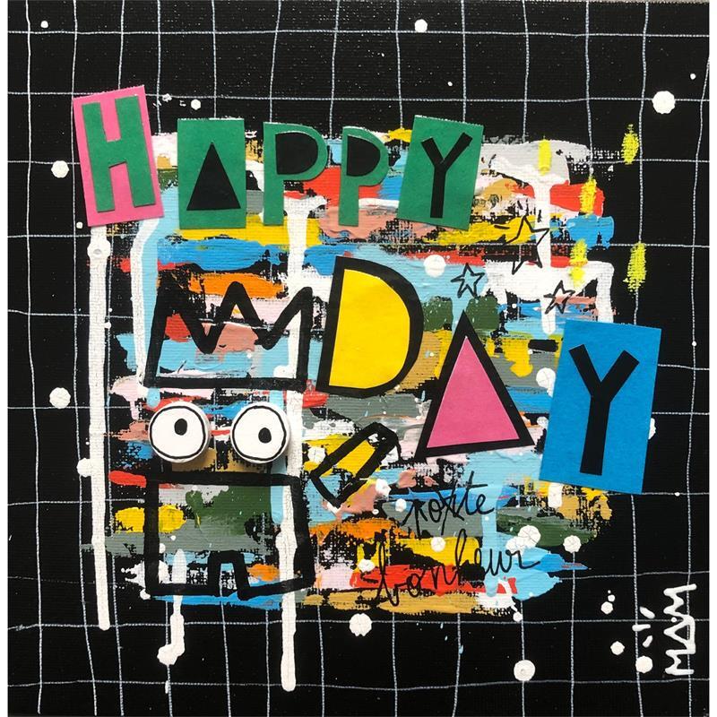 Gemälde Happy day von Mam | Gemälde Acryl