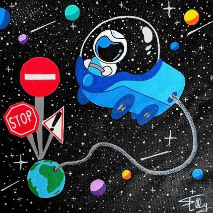 Painting Stop ! by Elly | Painting Pop-art Acrylic Landscapes, Life style, Pop icons