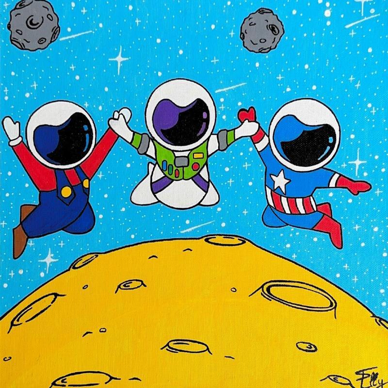 Pintura Vers l’infini… por Elly | Pintura Pop art Iconos pop Acrílico