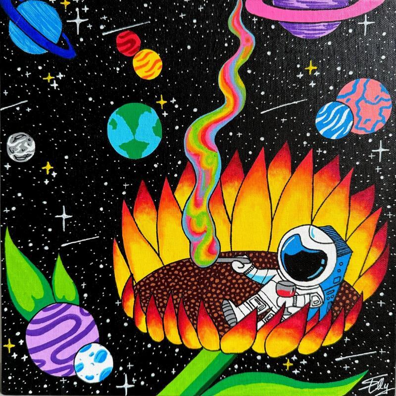 Peinture Détente en plein air par Elly | Tableau Pop-art Paysages Acrylique