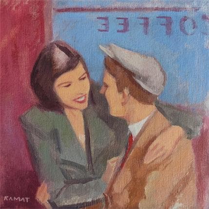 Peinture 50's par Ramat Manuel | Tableau Figuratif Acrylique, Huile Scènes de vie