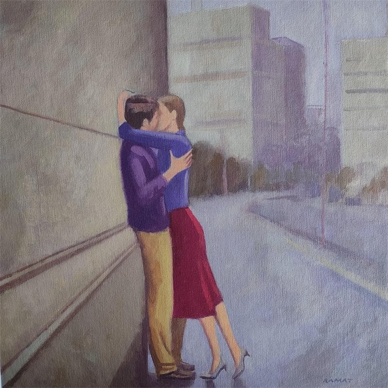 Painting ST by Ramat Manuel | Painting Figurative Life style Oil Acrylic