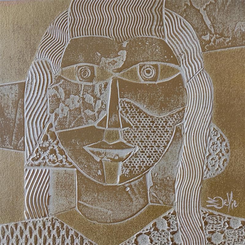 Peinture Indienne par Devie Bernard | Tableau Figuratif Portraits