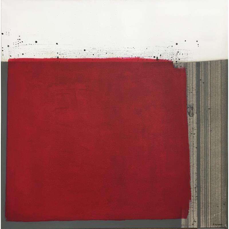 Peinture JE L' par Reymann Daniel | Tableau Abstrait Minimaliste Acrylique