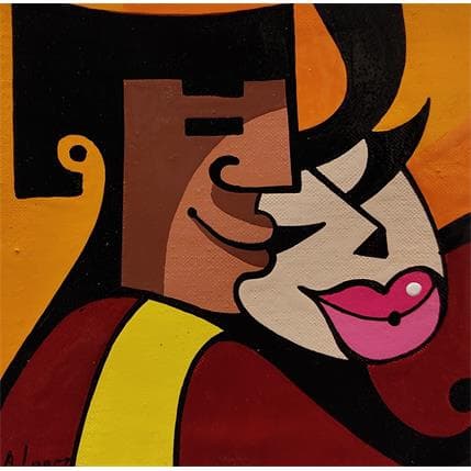 Painting MON SULTAN A MOI by Lopez Alfredo | Painting Figurative Acrylic Life style