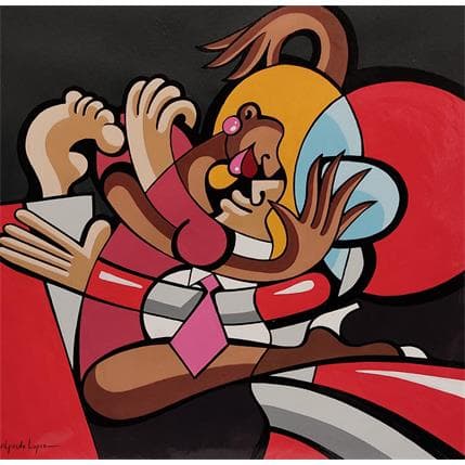 Painting AVIS DE TEMPETE 2 by Lopez Alfredo | Painting Figurative Acrylic Life style