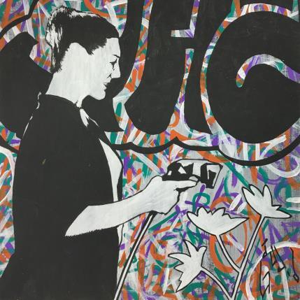 Peinture day off par Di Vicino Gaudio Alessandro | Tableau Street Art Acrylique, Graffiti scènes de vie