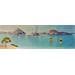 Painting AN163 Les îles vues de Malmousque by Burgi Roger | Painting Figurative Landscapes Marine Acrylic