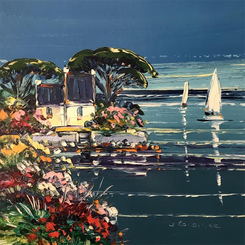 Painting Ile aux Moines, Bretagne by Corbière Liisa | Painting Figurative Landscapes Oil