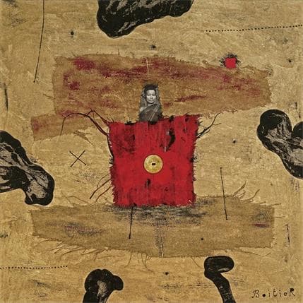 Painting 36-91 by Boitier Thierry | Painting Abstract Acrylic Portrait