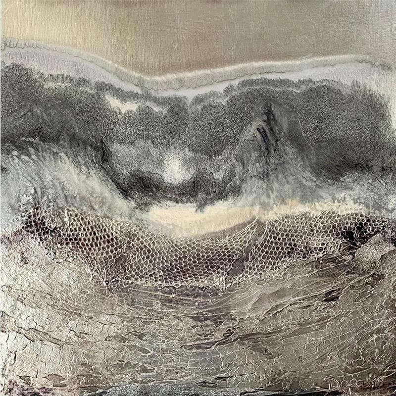 Peinture 754 Quartz Smoke par Depaire Silvia | Tableau Abstrait Minimaliste Acrylique