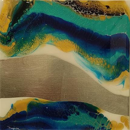 Peinture 679 Profondeur Marine par Depaire Silvia | Tableau Abstrait Acrylique, Bois Minimaliste