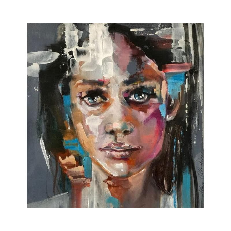 Gemälde Dentro von Abbondanzia Monica | Gemälde Figurativ Porträt Öl Acryl