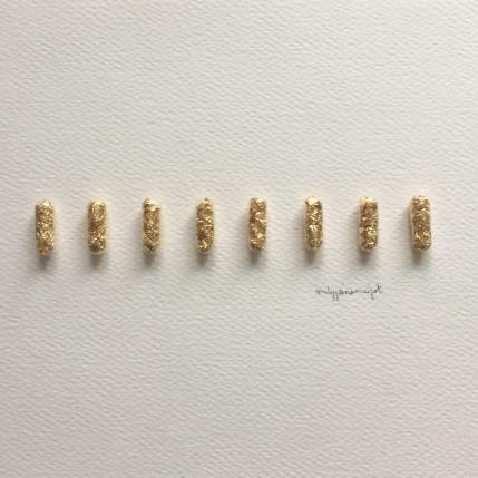 Peinture white and gold 2 par Marjot Emily Jane  | Tableau Matiérisme