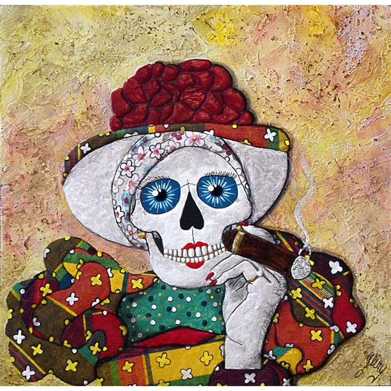 Peinture Belleza fatal par Geiry | Tableau Figuratif Portraits