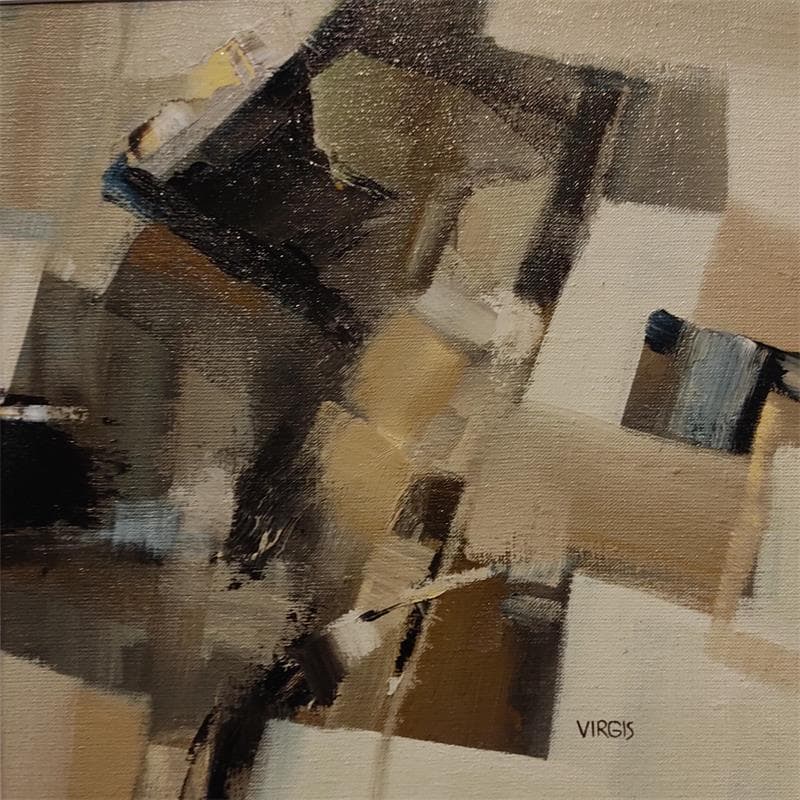 Painting Construction by Virgis | Painting Abstract Minimalist Oil