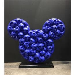 Sculpture MickeySkull XL 5 par VL | Sculpture Pop-art Acrylique, Bois, Objets détournés Icones Pop