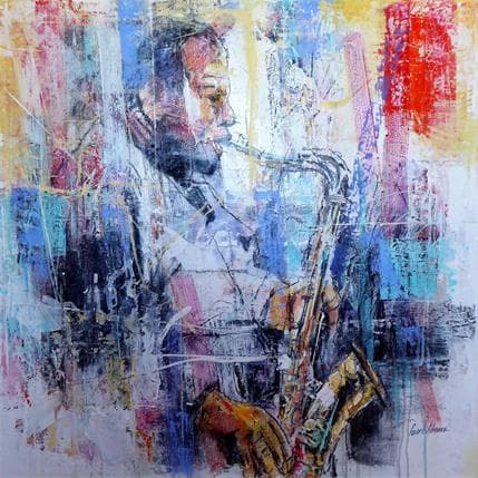 Peinture Jazz Dance par Silveira Saulo | Tableau Figuratif Acrylique Portraits