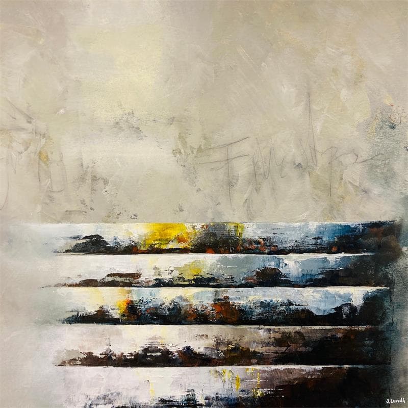 Peinture Five Steps par Lundh Jonas | Tableau Figuratif Minimaliste Acrylique