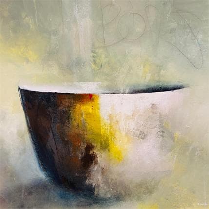 Peinture Bowl of Dreams 1 par Lundh Jonas | Tableau Figuratif Acrylique Minimaliste, Natures mortes