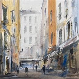 Painting Vieux Nice by Poumelin Richard | Painting Figurative Oil Urban
