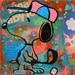 Peinture Snoopy golf par Kikayou | Tableau Graffiti