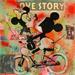 Peinture Love Story  par Kikayou | Tableau Graffiti