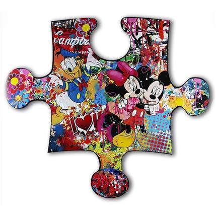 Peinture Kiss Kiss par Novarino Fabien | Tableau