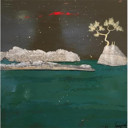 Peinture Marée haute par Lemonnier | Tableau Figuratif Paysages