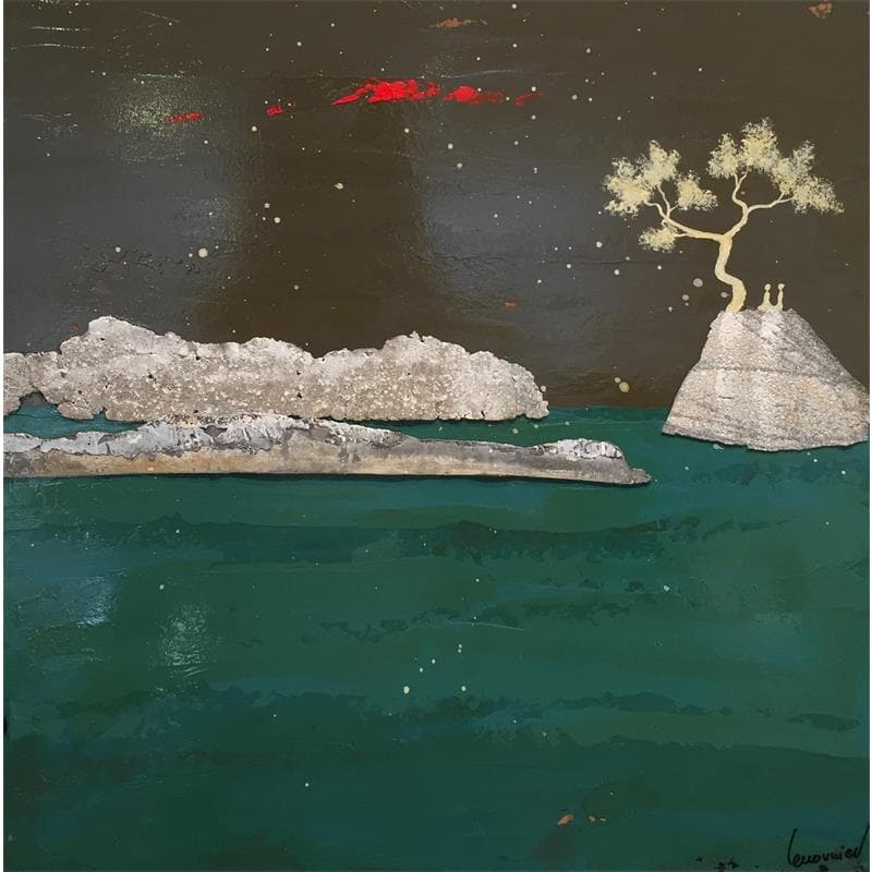 Peinture Marée haute par Lemonnier  | Tableau Figuratif Paysages