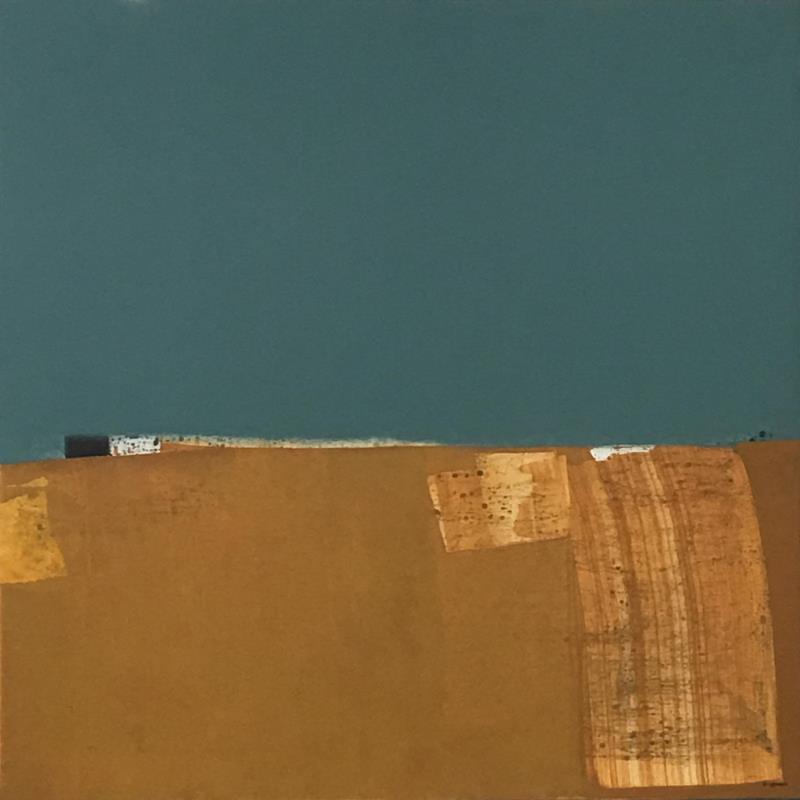 Peinture Frontera par Reymann Daniel | Tableau Abstrait Minimaliste Acrylique