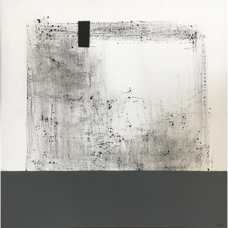 Peinture Compoz par Reymann Daniel | Tableau Abstrait Minimaliste Acrylique