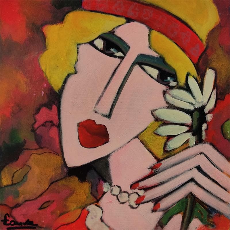 Gemälde Je t'aime von Fauve | Gemälde Figurativ Alltagsszenen Acryl