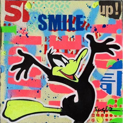 Peinture Smile Up par Euger Philippe | Tableau Pop-art Acrylique, Graffiti Icones Pop
