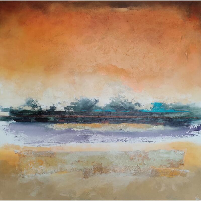 Peinture Abstraction #9169 par Hévin Christian | Tableau Abstrait Minimaliste Acrylique